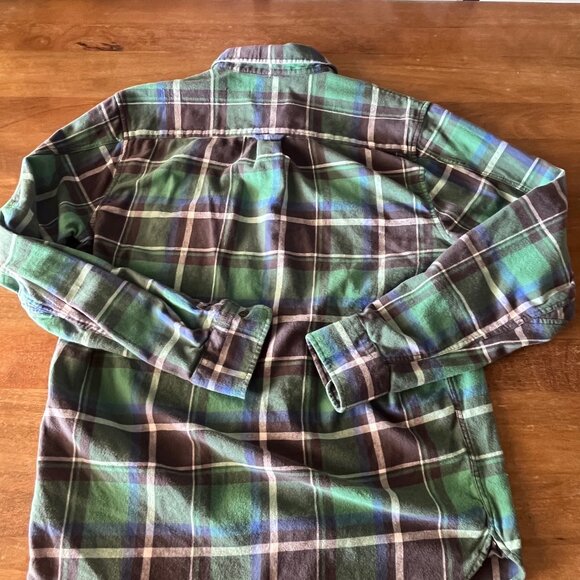 Lucky Brand Saturday Stretch Men's Medium Shirt Plaid Deebo Flannel Multicolor - Picture 9 of 9